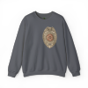 Flames Test Metal Courage Defines the Firefighter Crewneck Sweatshirt